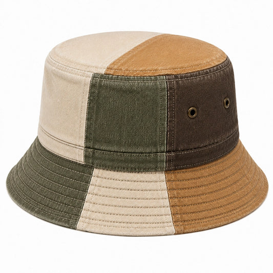 Cappello pescatore taglia unica in tessuto multicolore stile casual
