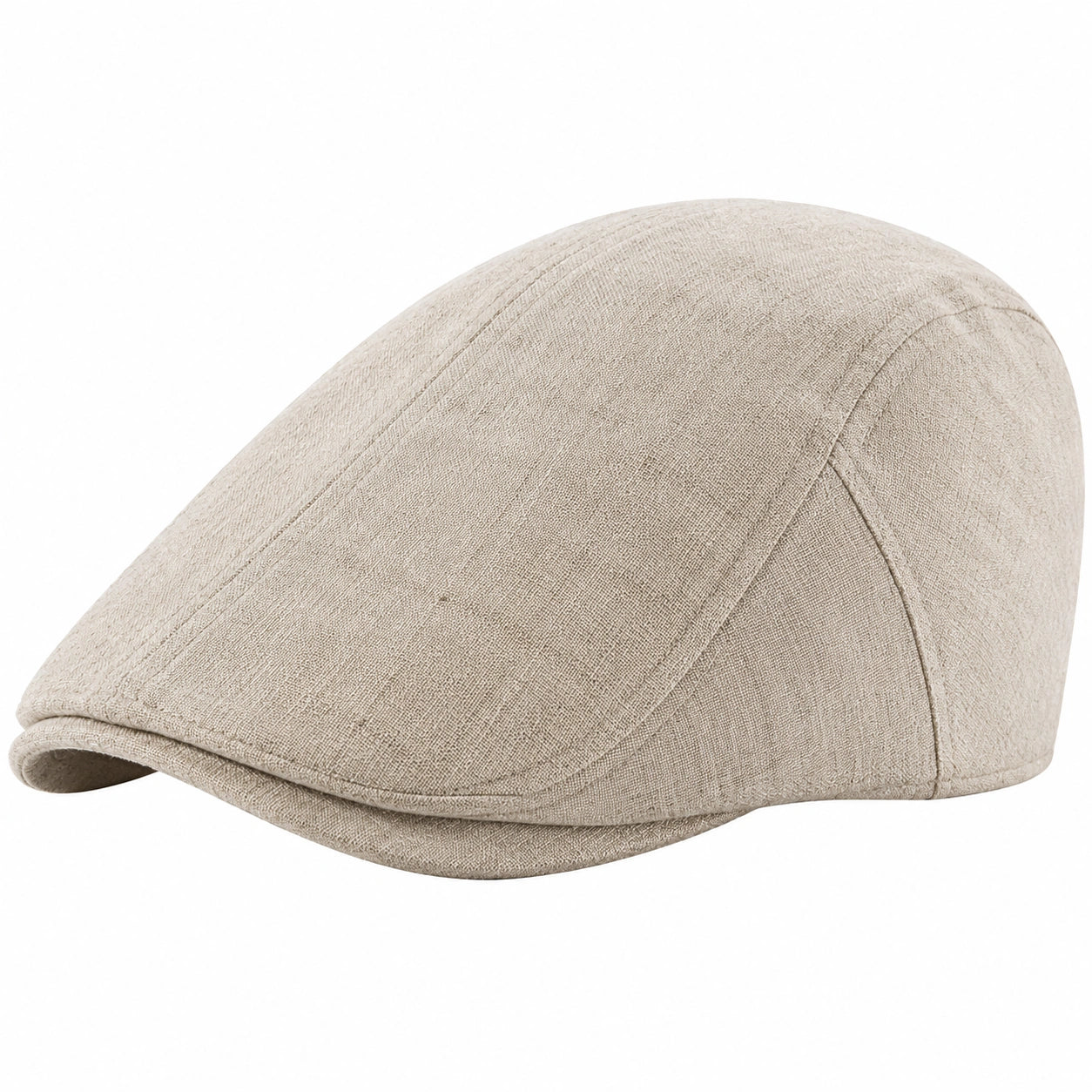 Coppola taglia unica in tessuto beige - stile classico per uso quotidiano