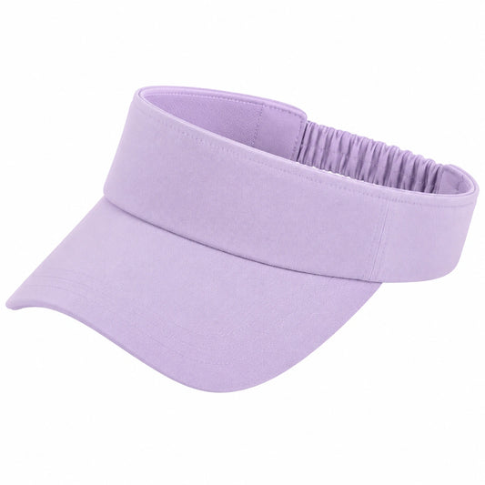 Visiera sportiva in tessuto lilla a taglia unica con fascia elastica