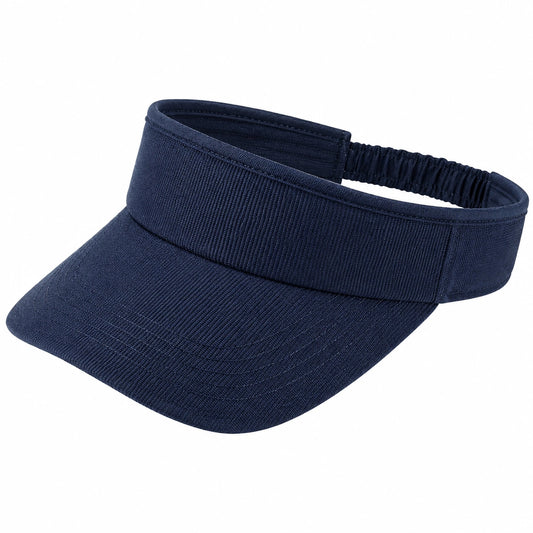 Visiera sportiva regolabile in tessuto blu navy - taglia unica